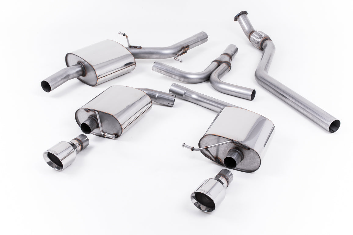 Milltek Cat-back Exhaust - Audi A5 Coupé S line 2.0 TFSI 2WD and quattro (Tiptronic only) 2008-2023