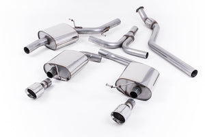 Milltek Cat-back Exhaust - Audi A5 Coupé S line 2.0 TFSI 2WD and quattro (Tiptronic only) 2008-2023