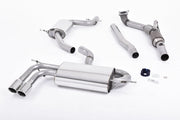 Milltek Turbo-back including Hi-Flow Sports Cat Exhaust - Audi A3 1.8 TSI 2WD 3-Door 2008-2012