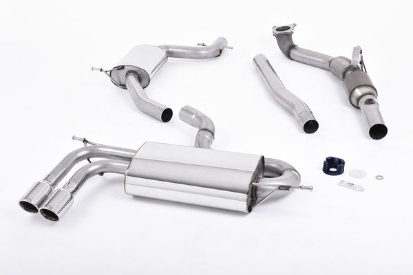 Milltek Turbo-back including Hi-Flow Sports Cat Exhaust - Audi A3 1.8 TSI 2WD 3-Door 2008-2012