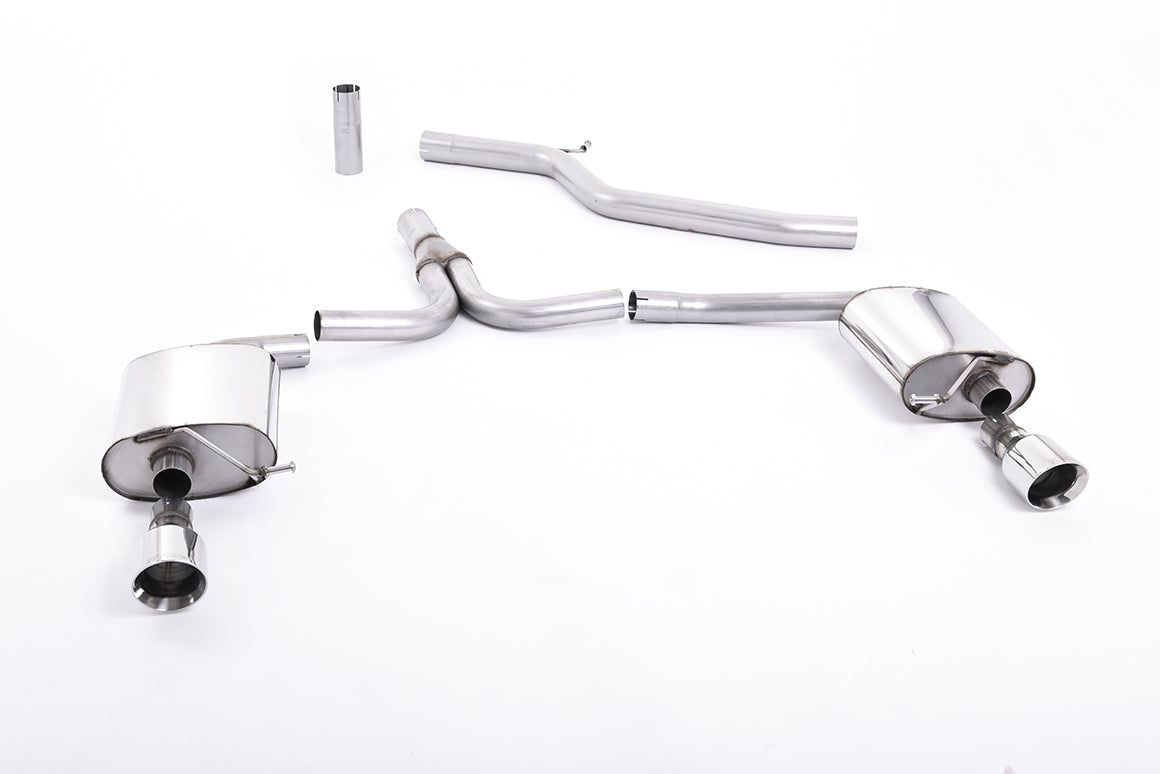 Milltek Cat-back Exhaust - Audi A4 3.0 TDi B8 quattro Saloon and Avant 2008-2011