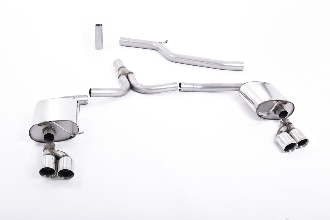 Milltek Cat-back Exhaust - Audi A4 3.0 TDi B8 quattro Saloon and Avant 2008-2011