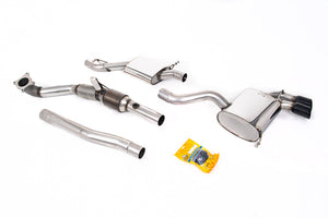 Milltek Turbo-back including Hi-Flow Sports Cat Exhaust - Audi S3 2.0 T quattro 3-Door 8P 2006-2012