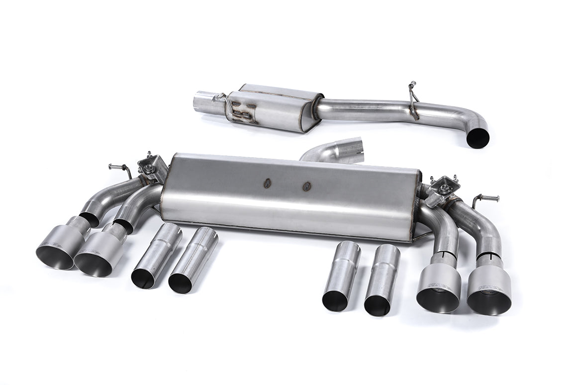Milltek Cat-back Exhaust - Audi S3 2.0 TFSI quattro Saloon & Cabrio 8V/8V.2 (Non-GPF Equipped Models Only) 2013-2018