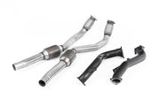 Milltek Large Bore Downpipes and Hi-Flow Sports Cats Exhaust - Audi RS6 C7 4.0 TFSI biturbo quattro inc Performance Edition 2013-2018