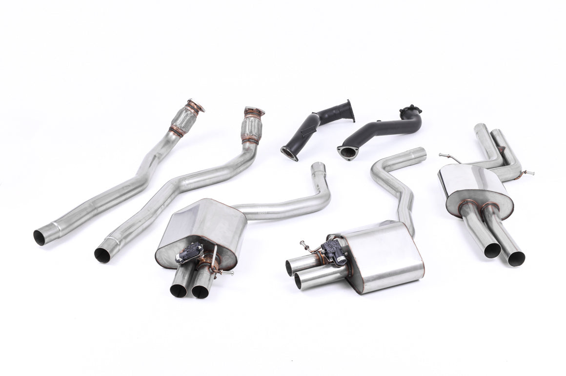 Milltek Full System Exhaust - Audi RS7 C7 Sportback 4.0 V8 TFSI biturbo inc Performance Edition 2013-2018