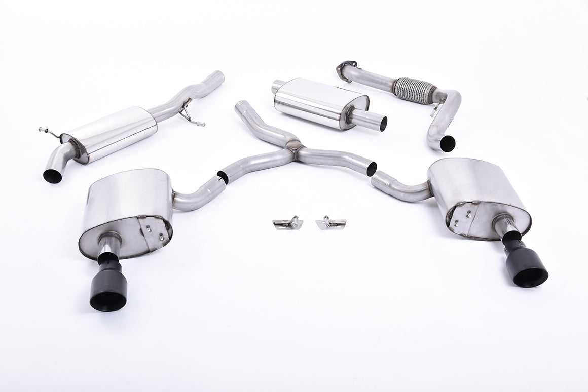 Milltek Cat-back Exhaust - Audi A4 2.0 TFSI B9 Quattro Saloon & Avant (Non OPF/GPF Models & Without Brace Bars) 2016-2023