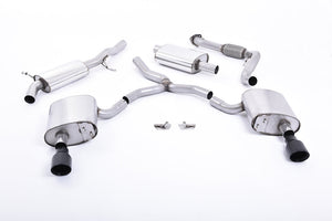 Milltek Cat-back Exhaust - Audi A4 2.0 TFSI B9 Quattro Saloon & Avant (Non OPF/GPF Models & Without Brace Bars) 2016-2023