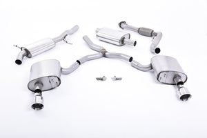 Milltek Cat-back Exhaust - Audi A4 2.0 TFSI B9 Quattro Saloon & Avant (Non OPF/GPF Models & Without Brace Bars) 2016-2023