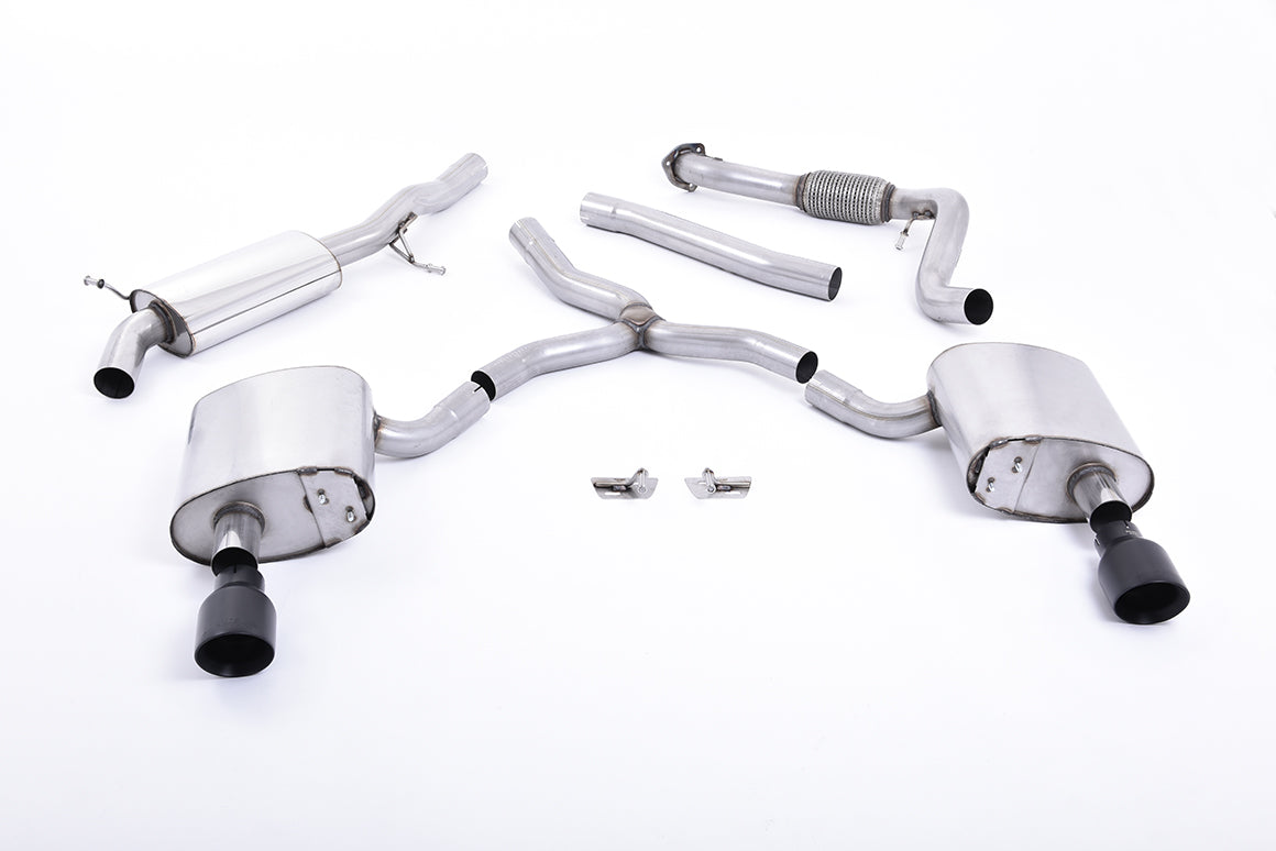 Milltek Cat-back Exhaust - Audi A4 2.0 TFSI B9 Quattro Saloon & Avant (Non OPF/GPF Models & Without Brace Bars) 2016-2023