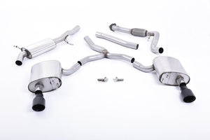 Milltek Cat-back Exhaust - Audi A4 2.0 TFSI B9 Quattro Saloon & Avant (Non OPF/GPF Models & Without Brace Bars) 2016-2023