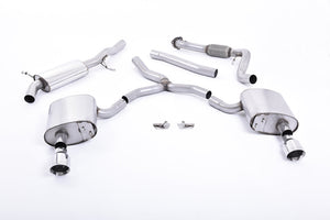 Milltek Cat-back Exhaust - Audi A4 2.0 TFSI B9 Quattro Saloon & Avant (Non OPF/GPF Models & Without Brace Bars) 2016-2023