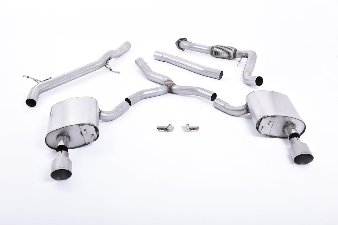 Milltek Cat-back Exhaust - Audi A4 2.0 TFSI B9 Quattro Saloon & Avant (Non OPF/GPF Models & Without Brace Bars) 2016-2023