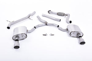 Milltek Cat-back Exhaust - Audi A4 2.0 TFSI B9 Quattro Saloon & Avant (Non OPF/GPF Models & Without Brace Bars) 2016-2023
