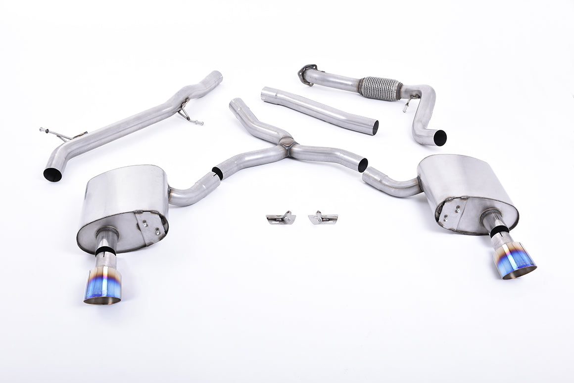Milltek Cat-back Exhaust - Audi A4 2.0 TFSI B9 Quattro Saloon & Avant (Non OPF/GPF Models & Without Brace Bars) 2016-2023