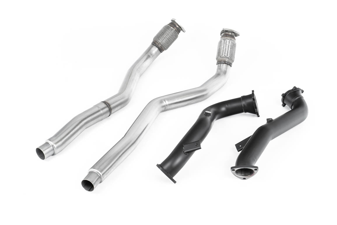 Milltek Large-bore Downpipes and Cat Bypass Pipes Exhaust - Audi S6 4.0 TFSI C7 quattro 2012-2018
