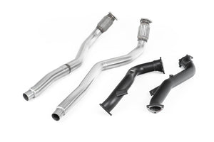 Milltek Large-bore Downpipes and Cat Bypass Pipes Exhaust - Audi RS7 C7 Sportback 4.0 V8 TFSI biturbo inc Performance Edition 2013-2018