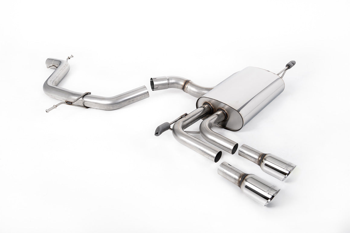 Milltek Cat-back Exhaust - Audi A3 2.0T FSI 2WD 5 door Sportback 2003-2012