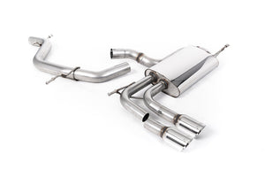 Milltek Cat-back Exhaust - Audi A3 2.0T FSI 2WD 5 door Sportback 2003-2012