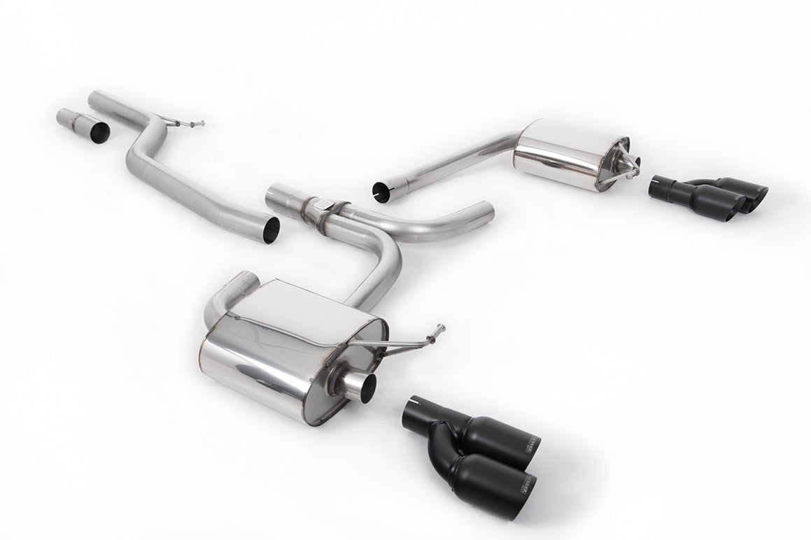 Milltek Cat-back Exhaust - Audi A4 2.0 TDi B8 140PS / 177PS 2WD Saloon and Avant (S line models only) 2009-2011