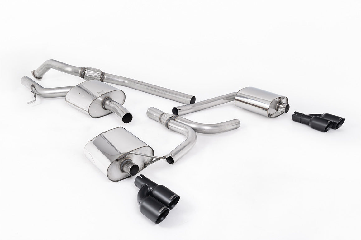 Milltek Cat-back Exhaust - Audi A4 2.0 TFSI S line B8 (2WD and quattro Tiptronic-only) Saloon & Avant 2008-2011