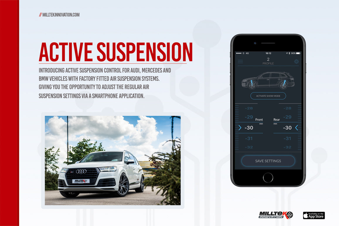 Milltek Active Suspension Control  - Audi RS6 C7 4.0 TFSI biturbo quattro inc Performance Edition 2013-2018