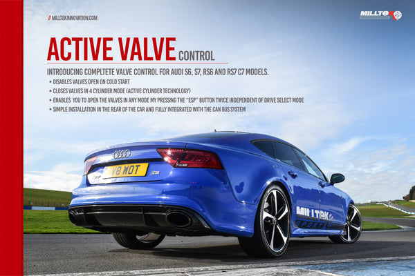 Milltek Active Valve Control Exhaust - Audi S4 3.0 Turbo V6 B9 - Saloon/Sedan & Avant (Non Sport Diff Models) 2016-2023
