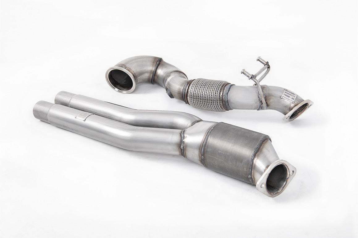 Milltek Large Bore Downpipe and Hi-Flow Sports Cat Exhaust - Audi RS3 Saloon / Sedan 400PS (8V MQB) - Non-OPF/GPF Models 2017-2023