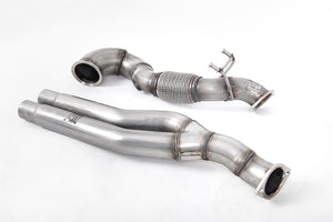 Milltek Large-bore Downpipe and De-cat Exhaust - Audi RS3 Saloon / Sedan 400PS (8V MQB) - Non-OPF/GPF Models 2017-2023