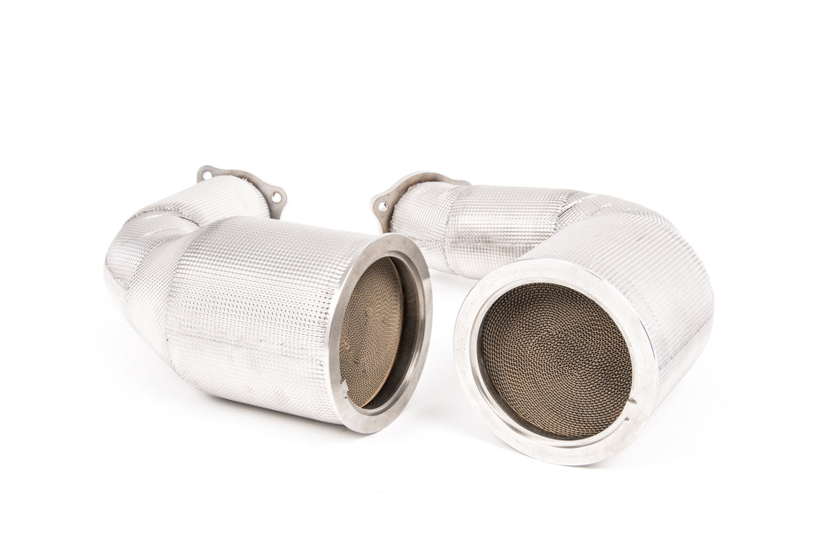 Milltek Large-bore Downpipes Exhaust - Audi RS4 B9 2.9 V6 Turbo Avant (Non OPF/GPF Models) 2018-2023