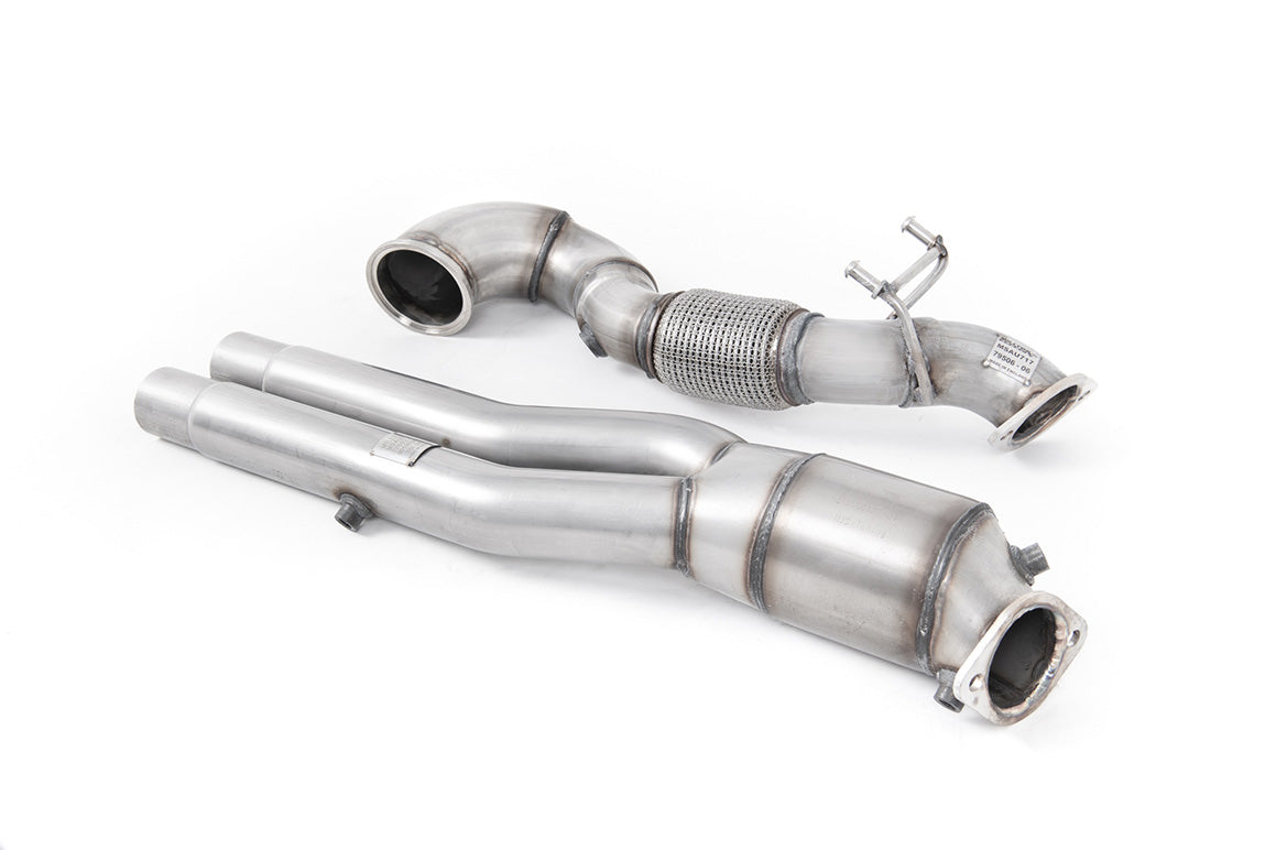 Milltek Large Bore Downpipe and Hi-Flow Sports Cat Exhaust - Audi RS3 Saloon / Sedan 400PS (8V MQB) - OPF/GPF Models 2019-2023