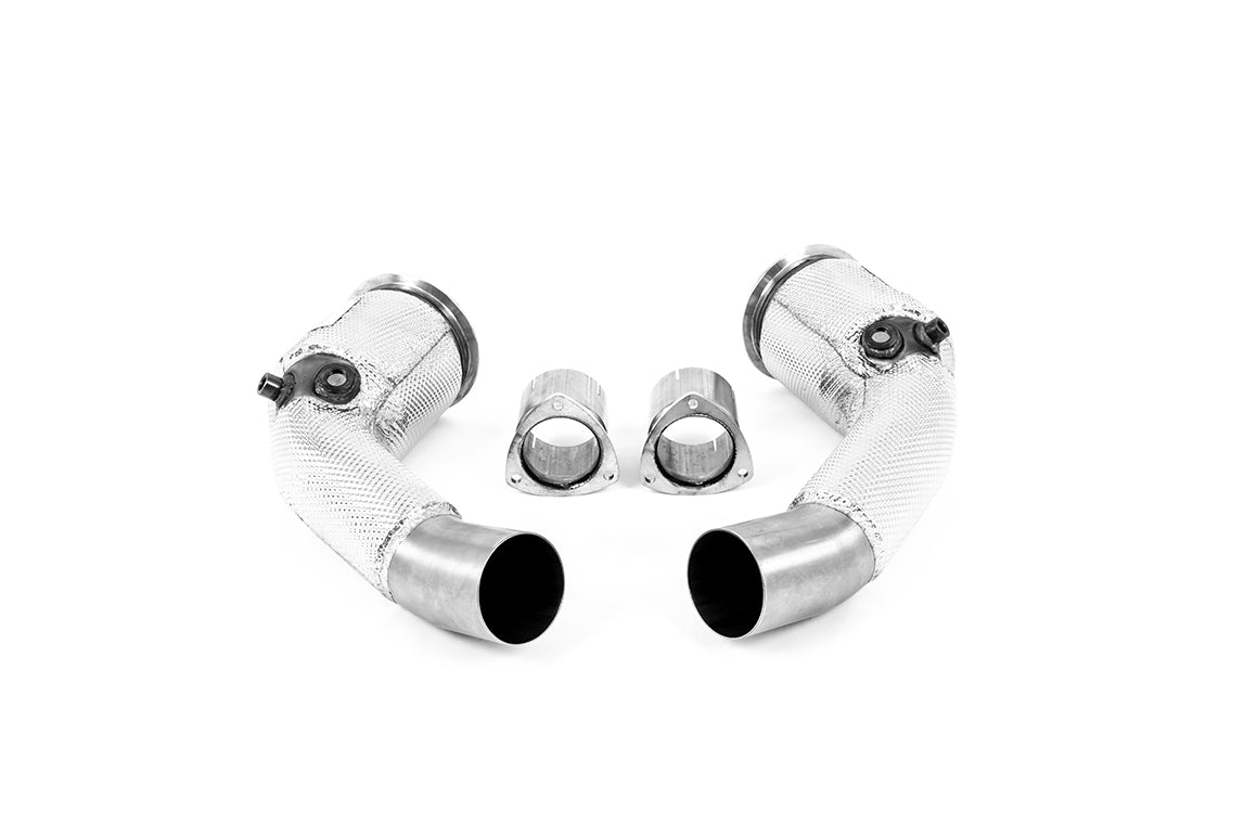 Milltek Large-bore Downpipes and Cat Bypass Pipes Exhaust - Audi S8 D5 4.0 TFSI V8 Saloon / Sedan (OPF/GPF UK/Euro Models) 2020-2023
