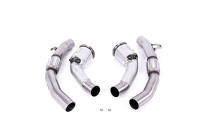 Milltek Large-bore Downpipes and Cat Bypass Pipes Exhaust - Audi RS6 C8 4.0 V8 bi-turbo (Non OPF/GPF Models - USA/ROW Models) 2020-2023
