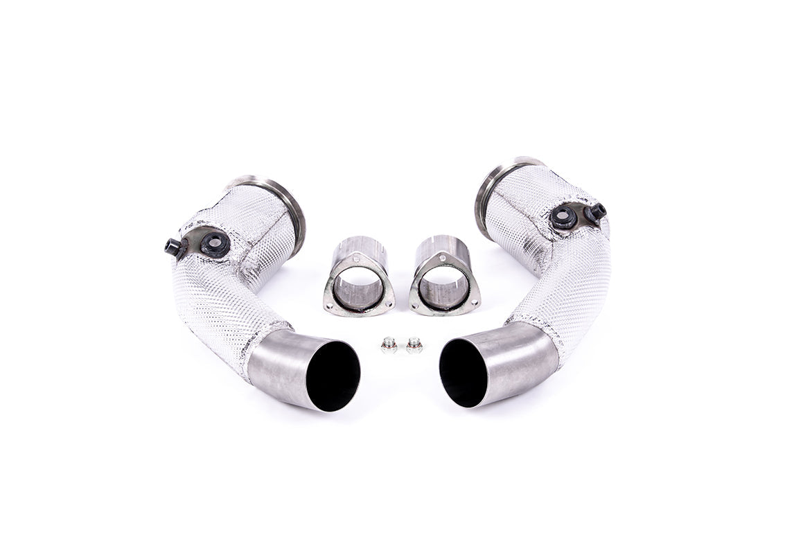 Milltek Large-bore Downpipes and Cat Bypass Pipes Exhaust - Audi RS7 C8 4.0 V8 bi-turbo (Non OPF/GPF US/ROW Models) 2019-2023