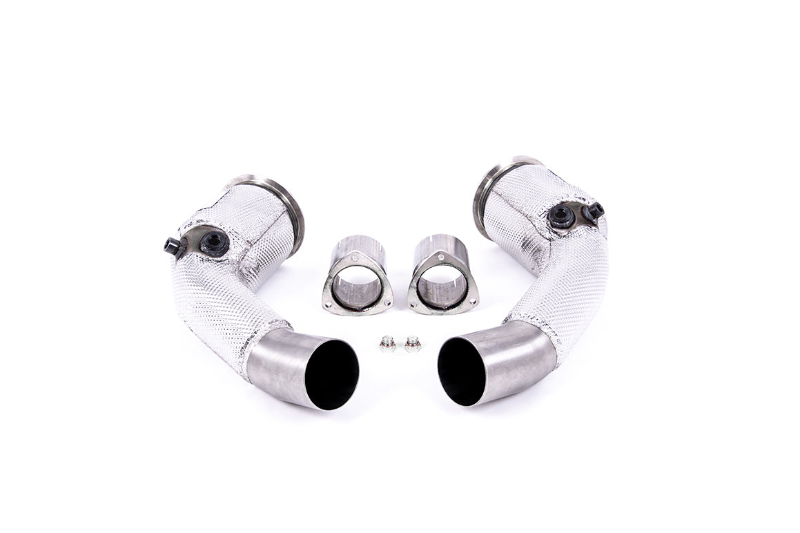 Milltek Large Bore Downpipes and Hi-Flow Sports Cats Exhaust - Audi RS6 C8 4.0 V8 bi-turbo (Non OPF/GPF Models - USA/ROW Models) 2020-2023