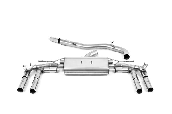 Milltek Particulate Filter-back Exhaust - Audi S3 2.0TFSI Quattro Saloon/Sedan 310PS 8Y (OPF/GPF Models Only) 2020-2023