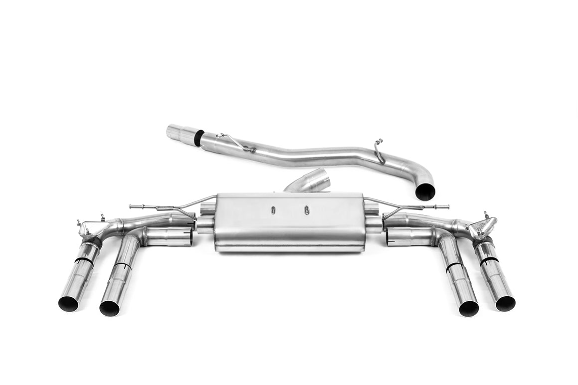 Milltek Particulate Filter-back Exhaust - Audi S3 2.0TFSI Quattro Saloon/Sedan 310PS 8Y (OPF/GPF Models Only) 2020-2023