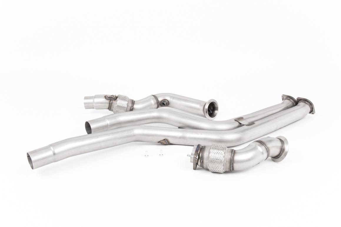 Milltek Large-bore Downpipes and Cat Bypass Pipes Exhaust - BMW 2 Series M2 Competition Coupé (F87) 2018-2023