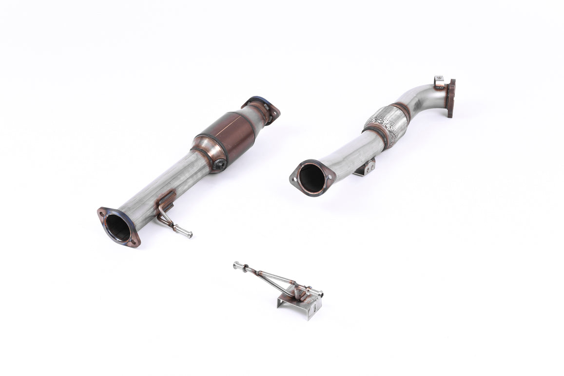 Milltek Large Bore Downpipe and Hi-Flow Sports Cat Exhaust - Ford Focus MK2 RS 2.5T 305PS 2009-2010