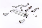 Milltek Turbo-back including Hi-Flow Sports Cat Exhaust - Ford Focus MK2 RS 2.5T 305PS 2009-2010