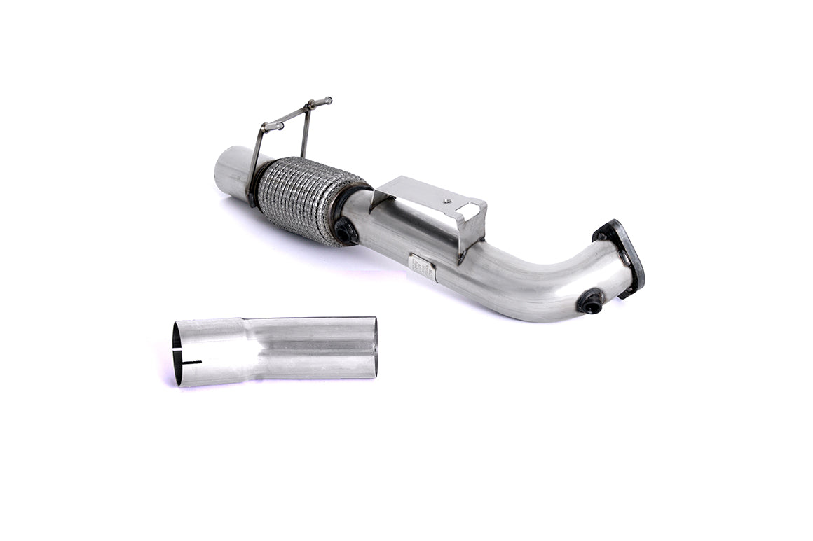 Milltek Large-bore Downpipe and De-cat Exhaust - Ford Focus Mk3 RS 2.3-litre EcoBoost 4wd 5-Door Hatchback 2016-2018