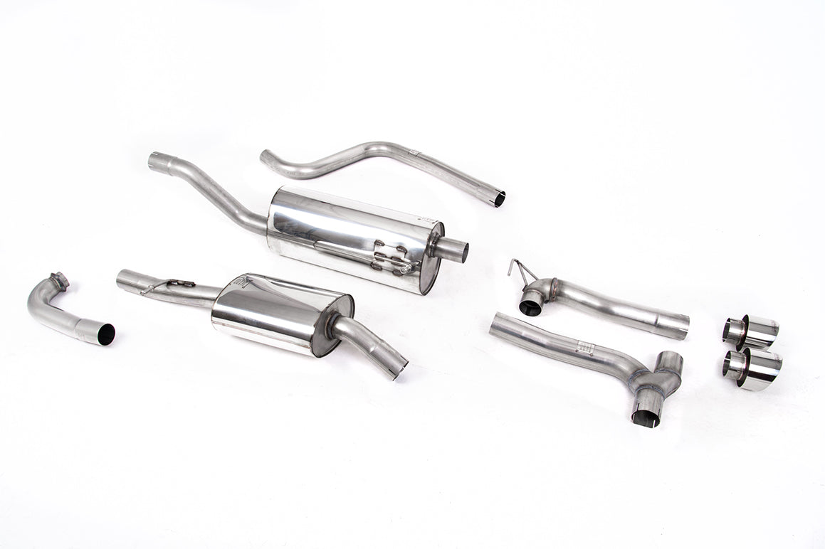 Milltek Cat-back Exhaust - Ford Fiesta MK8 1.0T EcoBoost ST-Line 3 & 5 Door (Non-OPF/GPF Models Only) - Dual Outlet Maxton Kits 2017-2019