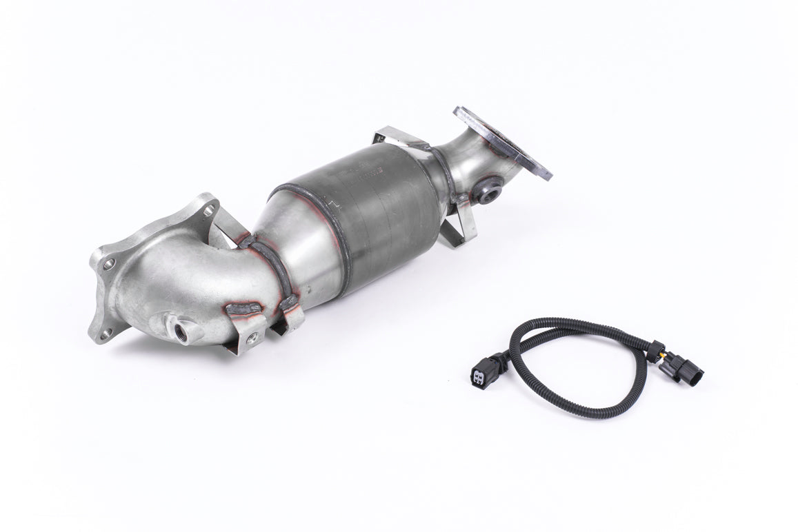 Milltek Cast Downpipe with HJS High Flow Sports Cat Exhaust - Honda Civic Type R FK2 Turbocharged 2.0 litre i-VTEC (LHD models only) 2015-2017