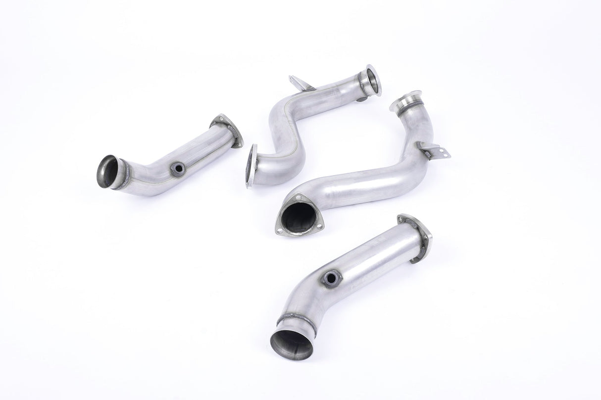 Milltek Large-bore Downpipes and Cat Bypass Pipes Exhaust - Mercedes C-Class C63 & C63 S (W205) Saloon 4.0 Bi-Turbo V8 (Non-GPF Equipped Models Only) 2015-2023