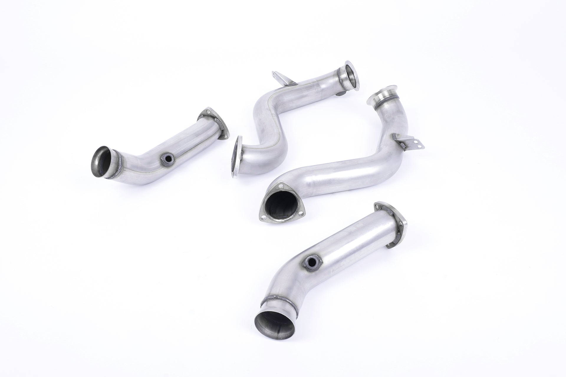 Milltek Large-bore Downpipes and Cat Bypass Pipes Exhaust - Mercedes C-Class C63 & C63 S (W205) Saloon 4.0 Bi-Turbo V8 (Non-GPF Equipped Models Only) 2015-2023
