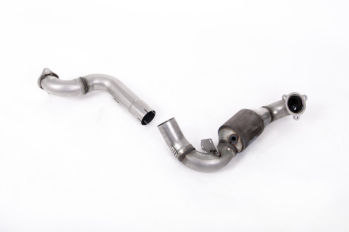 Milltek Large Bore Downpipe and Hi-Flow Sports Cat Exhaust - Mercedes CLA-Class CLA35 AMG 2.0 Turbo Coupe & Shooting Brake (OPF/GPF Models) 2019-2023
