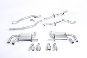 Milltek Cat-back Exhaust - Porsche Cayenne 958 Turbo 4.8 V8 (Pre-Facelift) 2010-2014