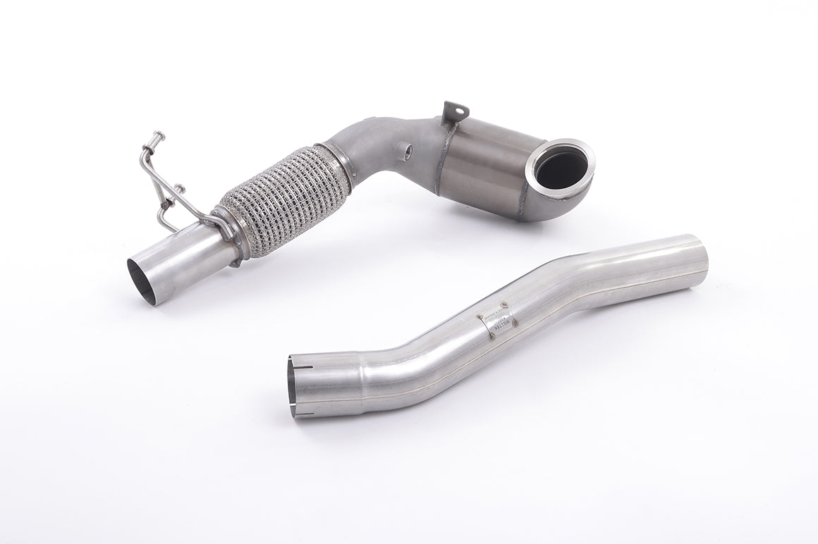 Milltek Cast Downpipe with Race Cat Exhaust - Skoda Octavia vRS 2.0 TSI 245PS Hatch & Estate (manual and DSG-auto Non-OPF/GPF & Post Facelift) 2018-2019