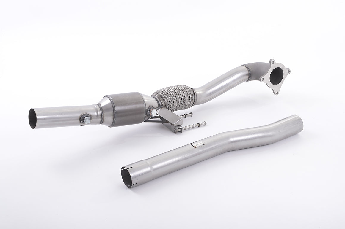 Milltek Large Bore Downpipe and Hi-Flow Sports Cat Exhaust - Audi TT Mk2 TTS quattro 2008-2014