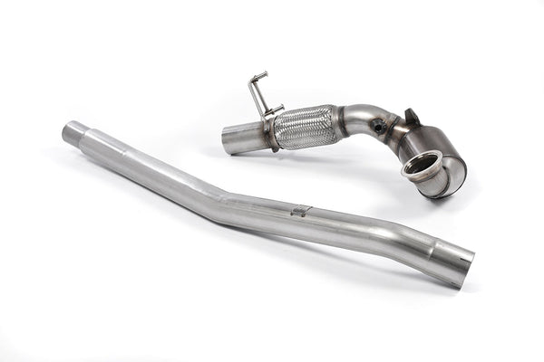 Milltek Large Bore Downpipe and Hi-Flow Sports Cat Exhaust - Audi S3 2.0 TFSI quattro Saloon & Cabrio 8V/8V.2 (Non-GPF Equipped Models Only) 2013-2018